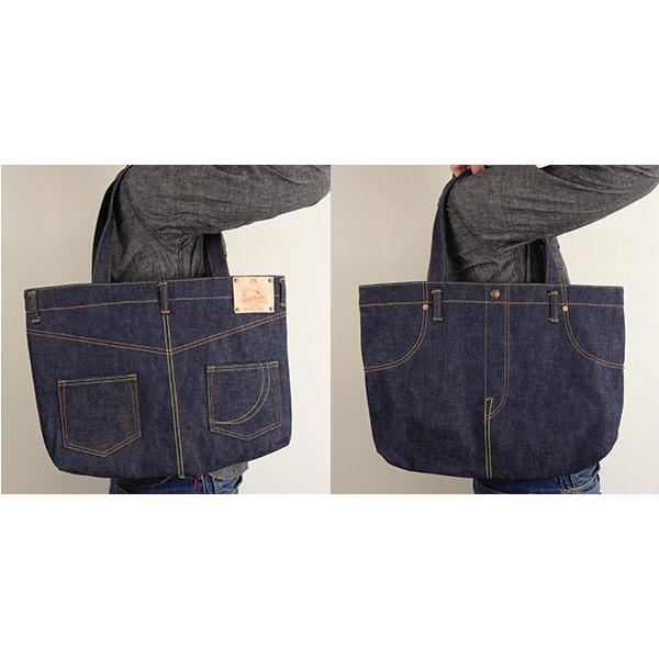 新品 Momotaro Jeans デニムトートバッグ ジーンズデザインのトートバッグ｜MOMOTARO JEANS MOMOTARO