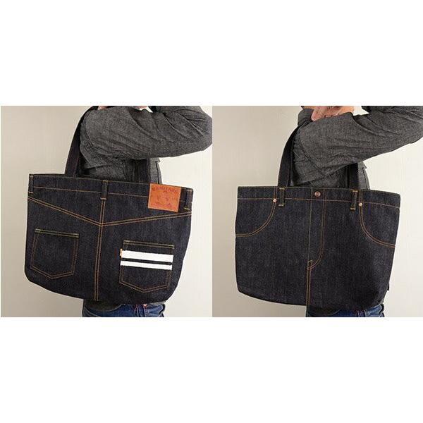 桃太郎ジーンズ MOMOTARO JEANS B-11-S 出陣デニム トートバッグ 桃太郎ジーンズ MOMOTARO JEANS B-11-S 出陣デニム トートバッグ