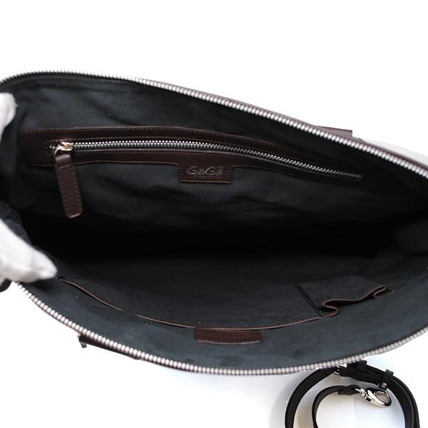 GaGa MILANO ショルダーバッグ B08DB BROWN メンズ : VARIANTE