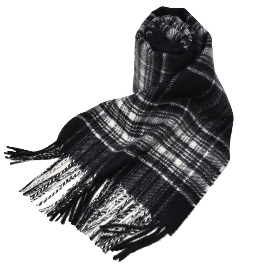 Johnstons of Elgin マフラー WA000016KU0079 BK and WH Stewart