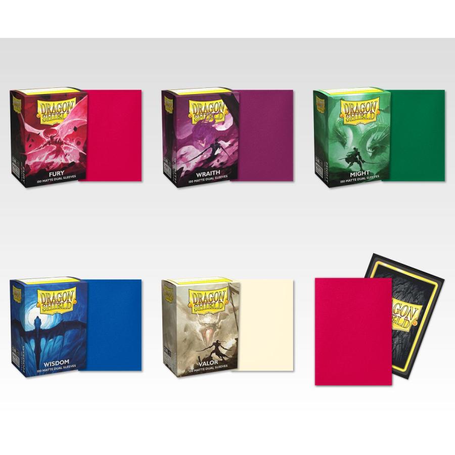 ドラゴンシールド カードスリーブ スタンダードサイズ デュアルマット 各色 (100枚入) Dragon Shieldライトニング
