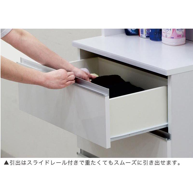 ランドリー収納 収納棚 スリム ラック 隙間収納 60cm 洗面所の画像