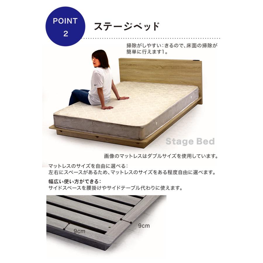ワイドダブル ローベッド すのこベッド おしゃれ ベッドフレーム ベッドフレーム マットレス付 ワイドダブル フロアベッド ローベッド