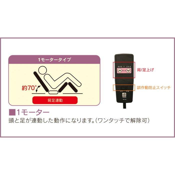 電動ベッド 介護ベッド 1モーター シングル 手すり 柵 高さ調整 介護用品 介護家具_2