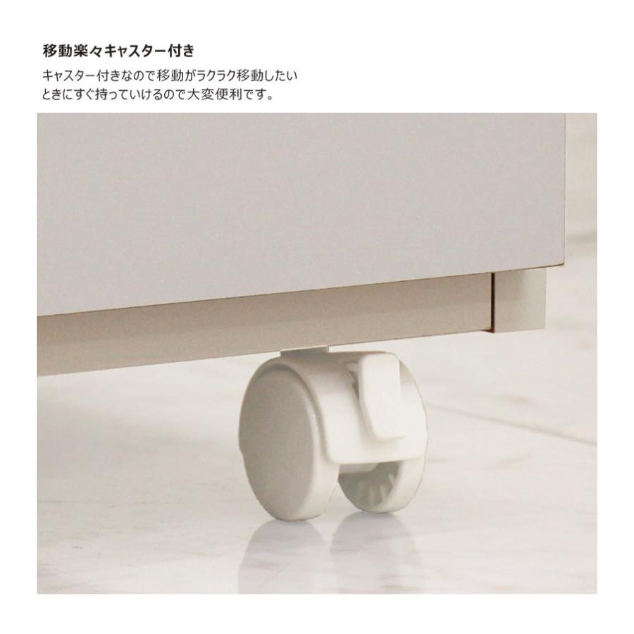 キッチンカウンター キャスター付き 120 おしゃれ キッチン 収納 テーブル 完成品 引き出し 棚 モダン_7
