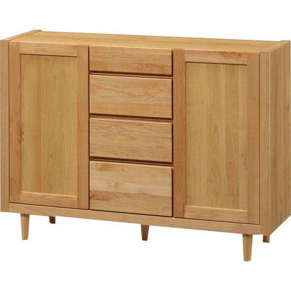 サイドボード キャビネット 115 収納 リビング 木製 完成品 脚 国産