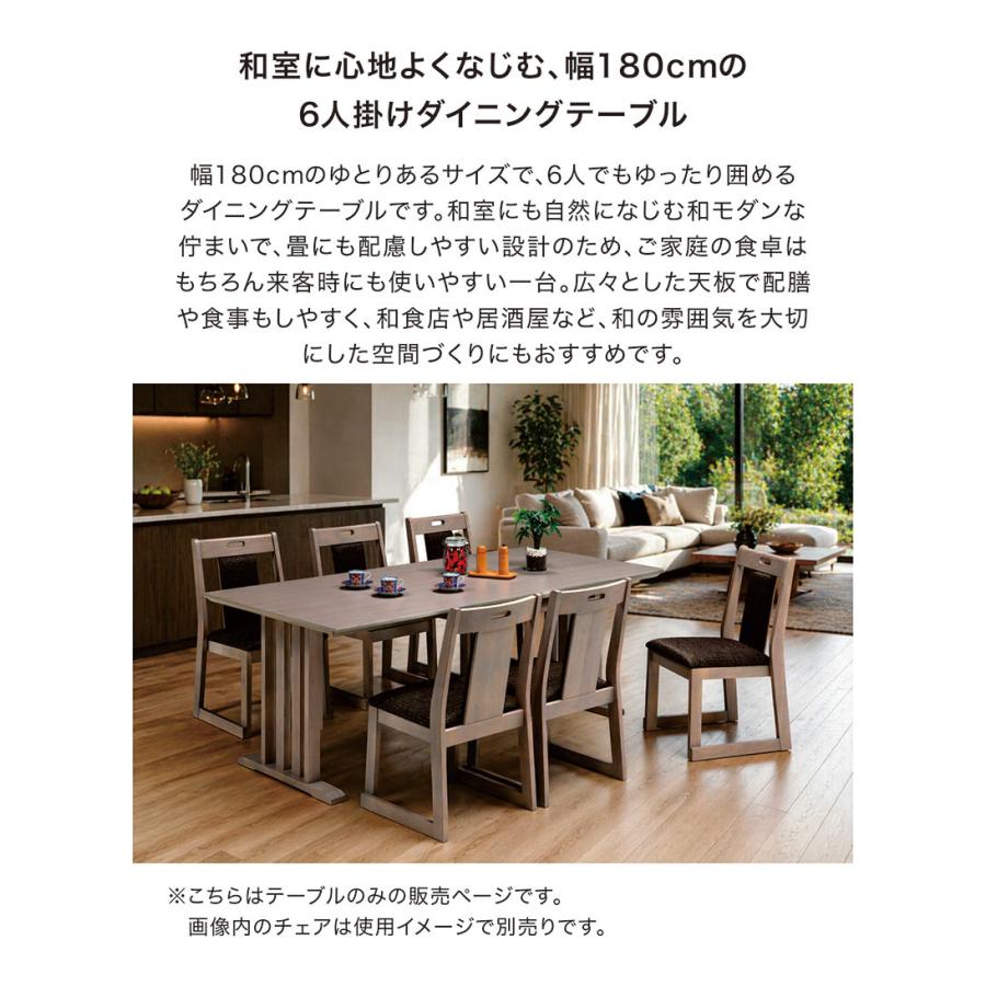 5日つく日 P9%〜 ダイニングテーブル 幅180 メラミン天板 6人用
