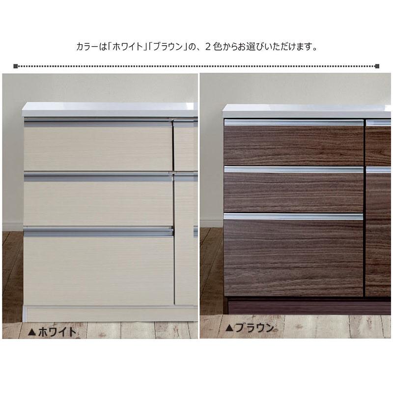 爆買 最大P21％ キッチンカウンター 120 白 レンジ台 食器棚 キッチン