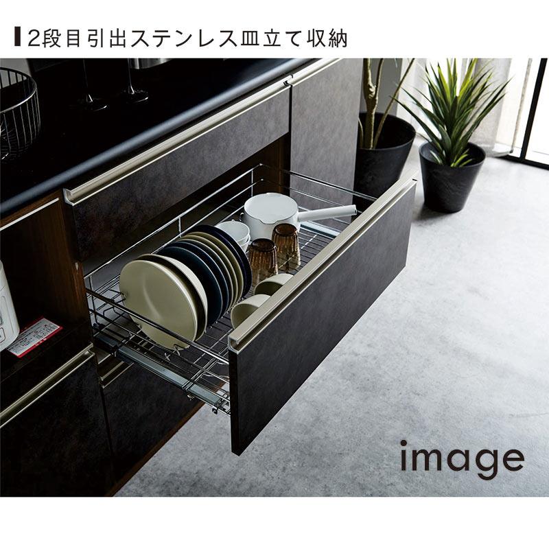 日曜日P最大15％〜食器棚 ダイニングボード 完成品 幅120cm 奥行48cm 高さ200cm 収納 おしゃれ 引き戸 ガラス_1