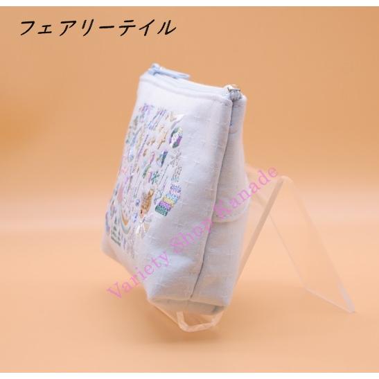 アリス 手刺繍のポーチ ティッシュポーチ レディース フェアリーテイル ポーチ