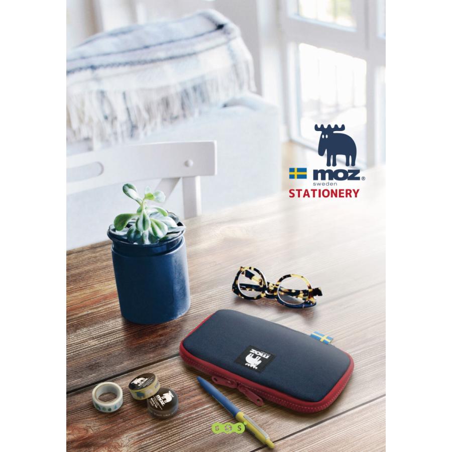 モズ MOZ マルチペンポーチ ネイビー 筆箱 ペンケース 収納 文房具