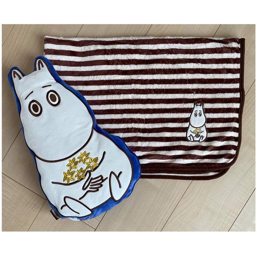ムーミン ブランケット ひざ掛け イン クッション 花束 毛布 moomin