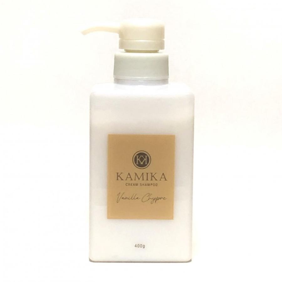 KAMIKA クリームシャンプー 400g×3 KAMIKA カミカ クリームシャンプー バニラシプレの香り 400g 1本