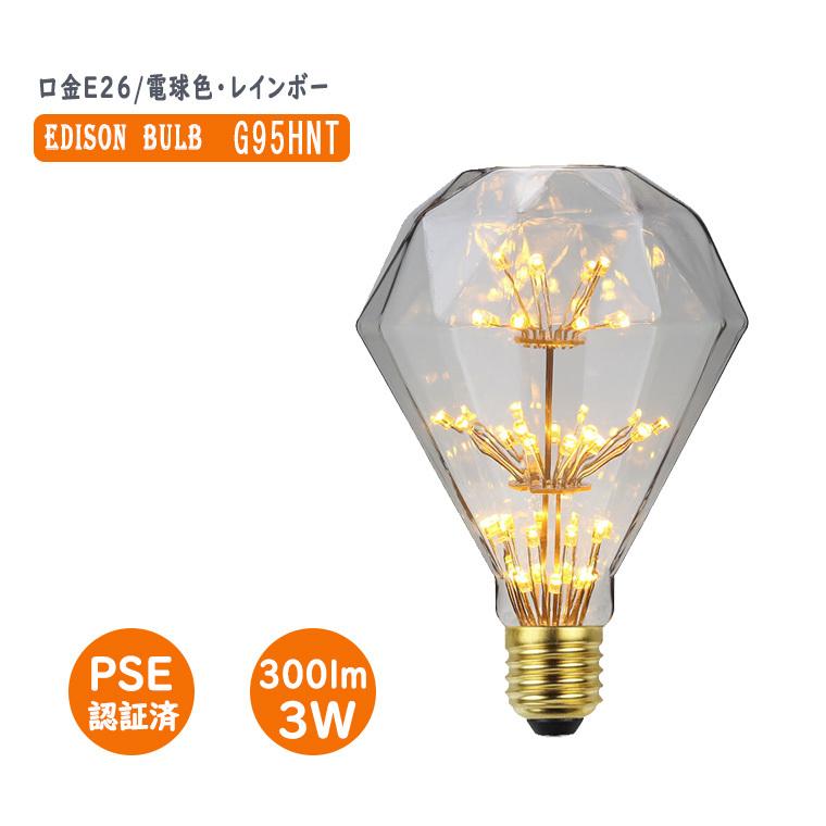 DENKO HOME（電光ホーム） エジソン電球 花形 G95HNT エジソンバルブ