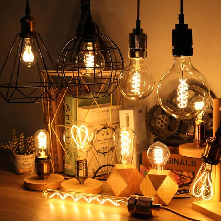 DENKO HOME（電光ホーム） エジソン電球 LED E26 1.7W led全2色 幅95mm