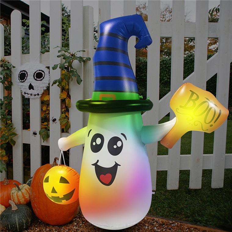 ハロウィン 光る お化け かぼちゃ BOO パンプキン エアーディスプレ