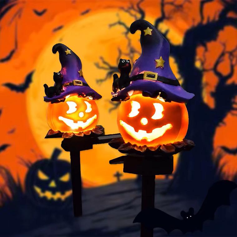 DENKO HOME（電光ホーム） ハロウィン 飾り ソーラーライト カボチャ