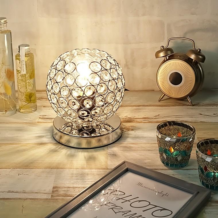 DENKO HOME（電光ホーム） テーブルランプ クリスタル ビーズ LED電球
