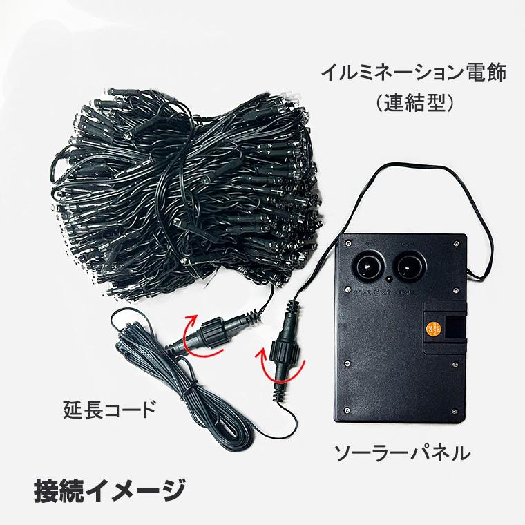 DENKO HOME（電光ホーム） ソーラー 延長コード 延長ケーブル 電飾