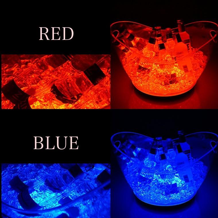 光る ワインクーラー 楕円形 幅41cm×奥行28cm×高さ28.5cm マルチカラー