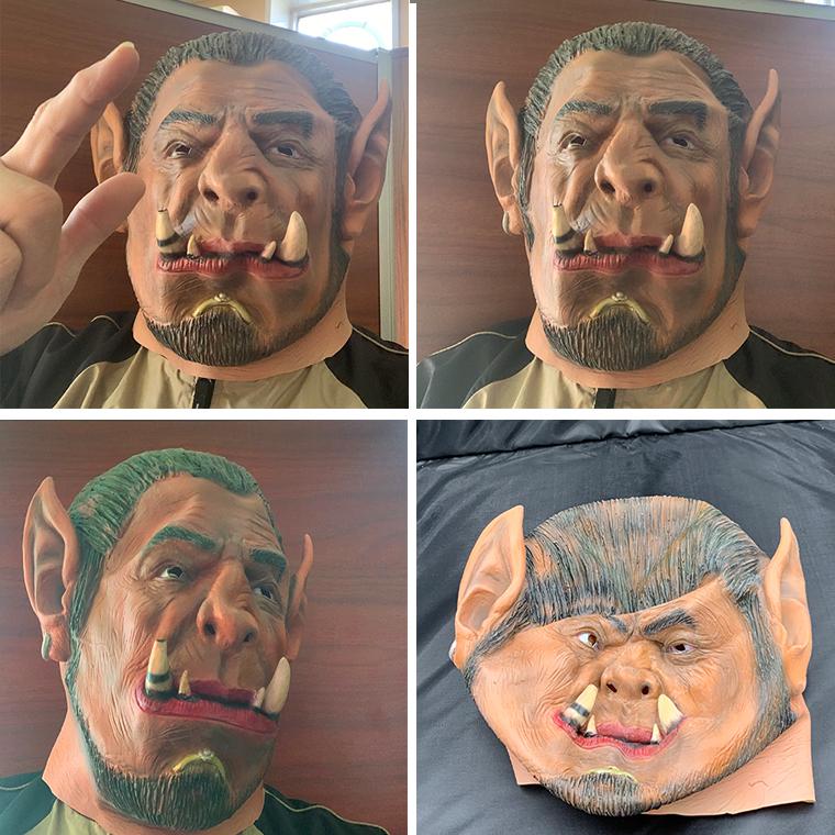 ホラーマスク なりきり 牛魔王 お化け ゾンビ パーティーグッズ