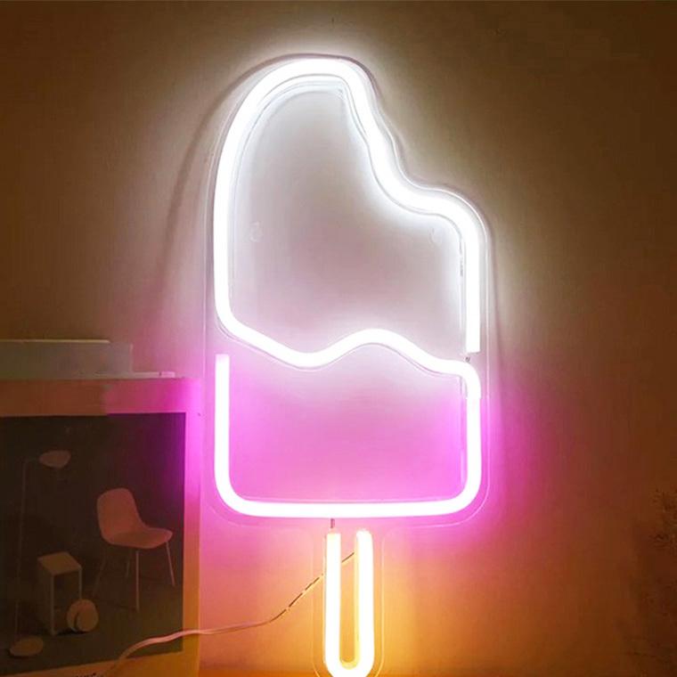 DENKO HOME（電光ホーム） LED ネオンサイン アイスクリーム ソフト