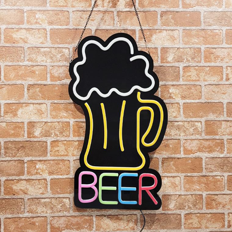DENKO HOME（電光ホーム） LED ネオンサイン 屋内用 BEER ビール