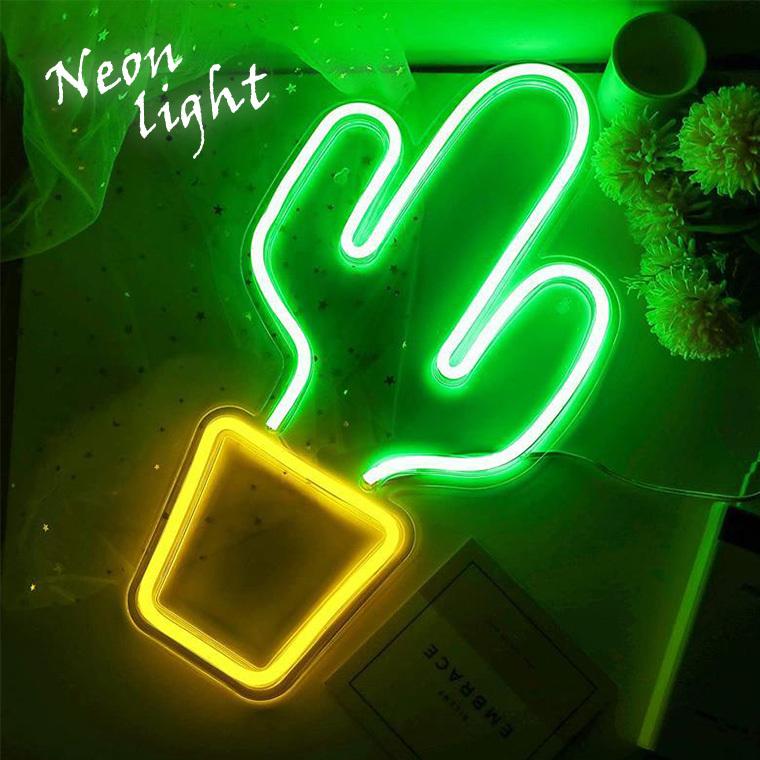 LED ネオンサイン サボテン USB ネオンライト ネオン管 LED ネオンサイン サボテン USB ネオンライト ネオン管