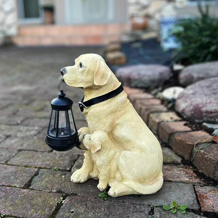 犬 ラブラドールレトリバー ランタン 子犬 ソーラー ライト 犬 ラブラドールレトリバー ランタン 子犬 ソーラー ライト