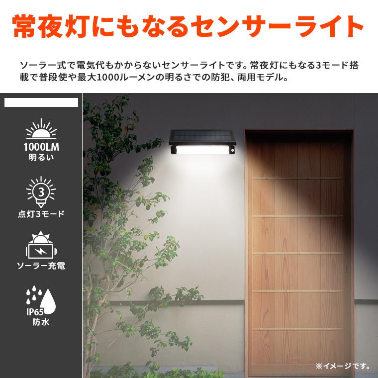 新品　ソーラー式防犯カメラ一体型ウォールライト DENKO HOME（電光ホーム） ソーラー センサーライト ウォールライト 人