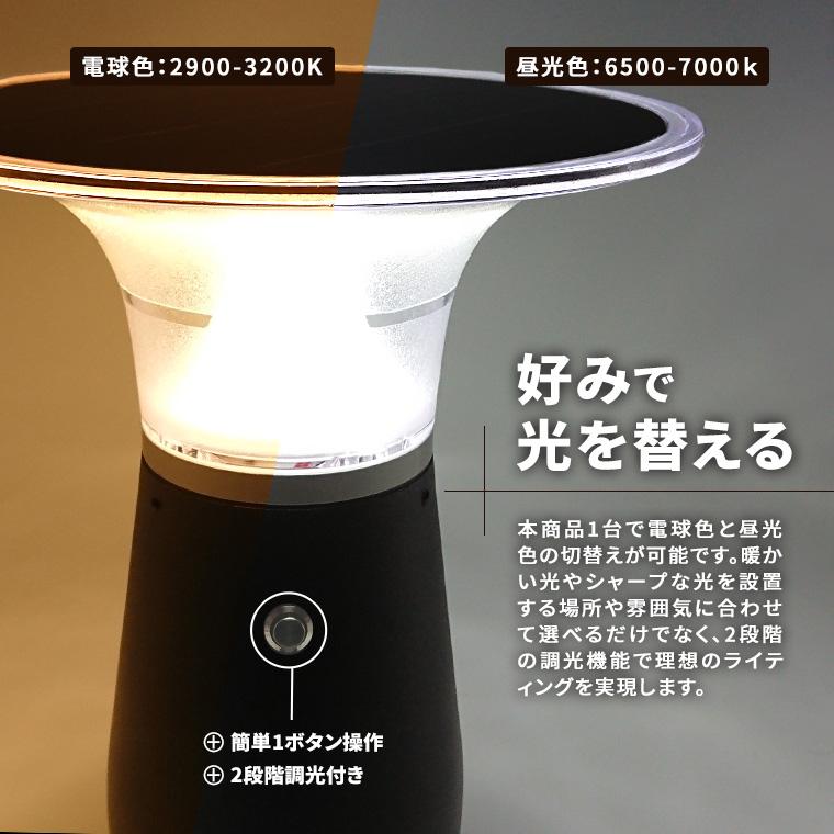 DENKO HOME（電光ホーム） ガーデンライト ソーラー ポールライト 29cm