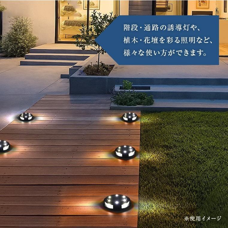 ソーラーライト 屋外 埋め込み 置き型 4個セット 白 明るい センサー 自動点灯 ガーデンライト ソーラー LED イルミネーション 庭 太陽光 ライト  玄関 照明 :solar-li-i:バラエティ本舗 - 通販 - Yahoo!ショッピング