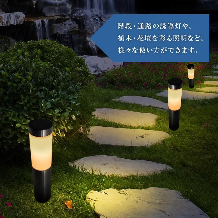 ソーラー ガーデンライト ポールライト 屋外 埋め込み Led おしゃれ 電球色 照度センサー 外構 庭 玄関 照明 外灯 エントランス 花壇 ガーデニング 太陽光充電 Solar Li J バラエティ本舗 通販 Yahoo ショッピング