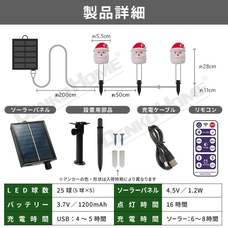 DENKO HOME（電光ホーム） ソーラー イルミネーション クリスマス