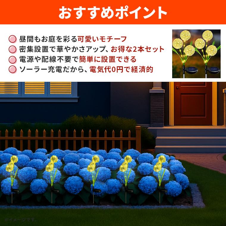 DENKO HOME（電光ホーム） ソーラー イルミネーション たんぽぽ