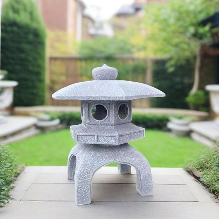 DENKO HOME（電光ホーム） 灯篭 石灯篭 雪見灯篭 光る ソーラー 中大型