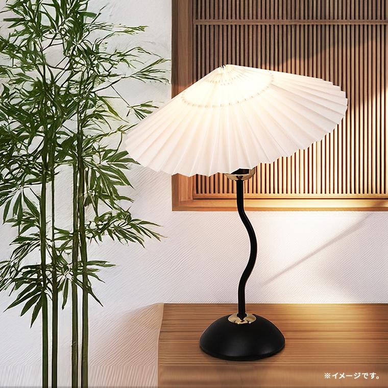 00's 希少 DAIKO テーブルランプ モダン アクリルシェード DENKO HOME（電光ホーム） テーブルランプ モダン プリーツシェード