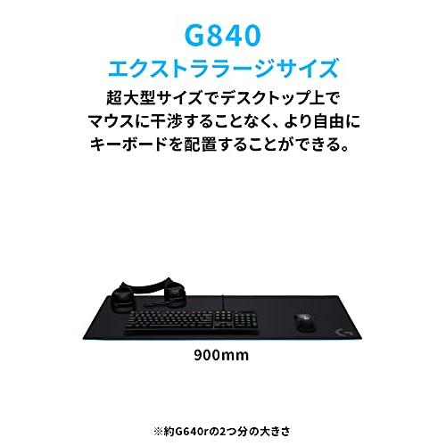 ほしい物ランキング Logicool G ロジクール G ゲーミングマウスパッド G840 超大型 XLサイズ 400x900x3mm 長方形 マウスパッド クロス ラ