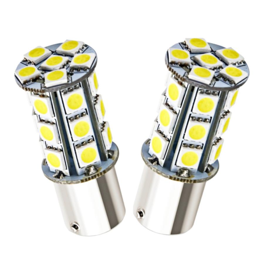 S25 ダブル球 高輝度 LED 27連 ブレーキランプ球 テールランプ球