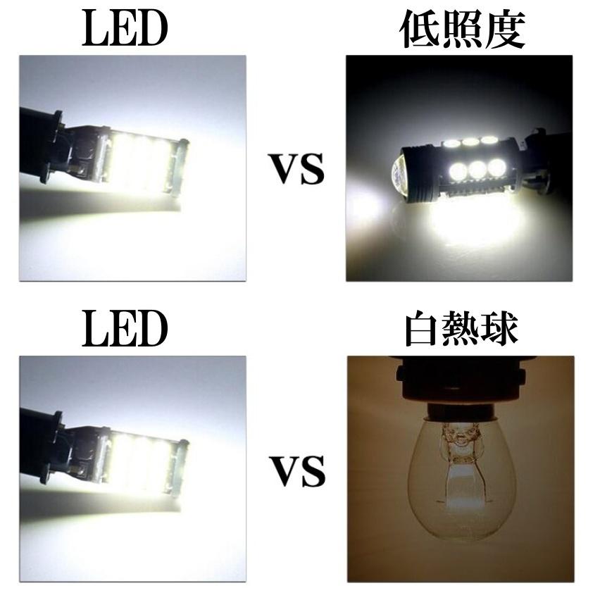 高輝度 T10/T15/T16 爆光 LED 45連 バックランプ球 後退灯 ポジション球 DC12V LEDバルブ 無極性 ホワイト｜various-goods｜07