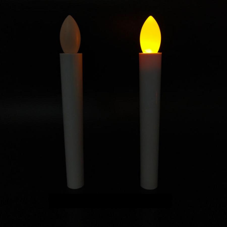 3本 LEDろうそく 電池式 17cm 簡単操作 スイッチ 火災 安心 お祭り