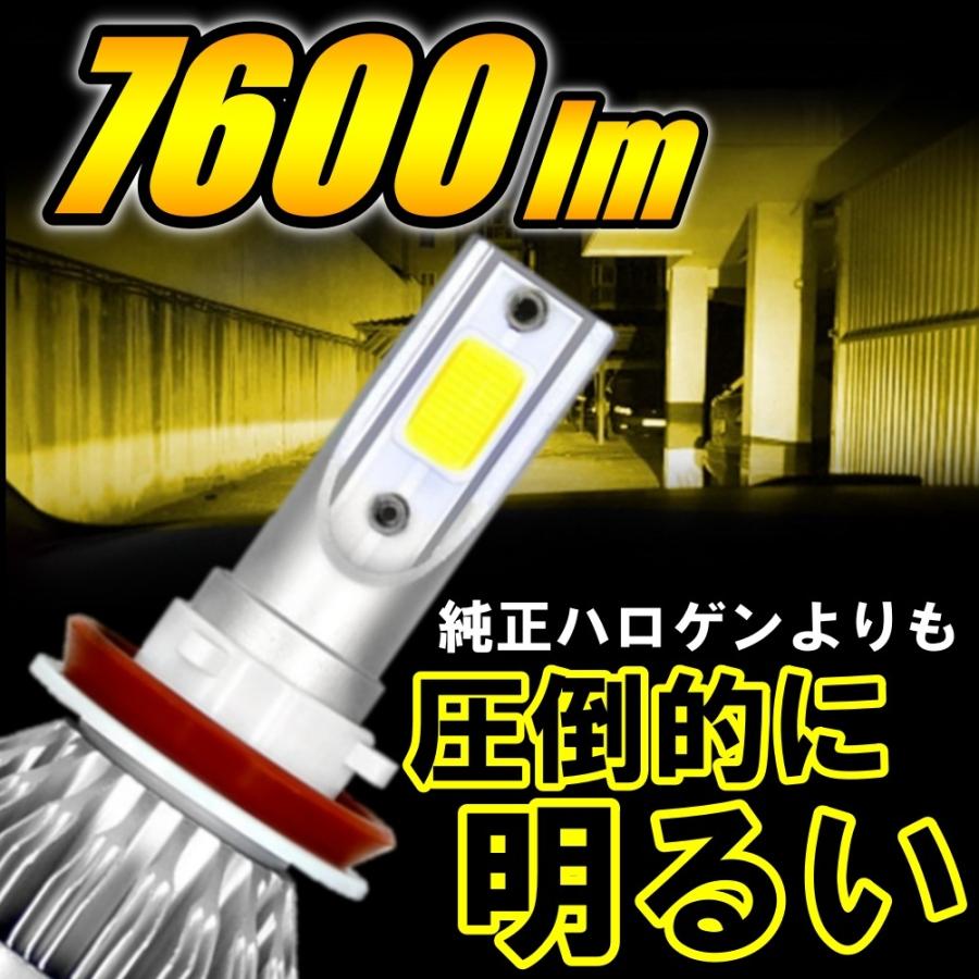 LED イエロー ホワイト フォグランプ ヘッドライト 3000K 6500K 12800lm 7600lm H4 H3 HB4 H8 H9 H11 H16 LEDフォグランプ 白色 黄色 バルブ DC12v｜various-goods｜11