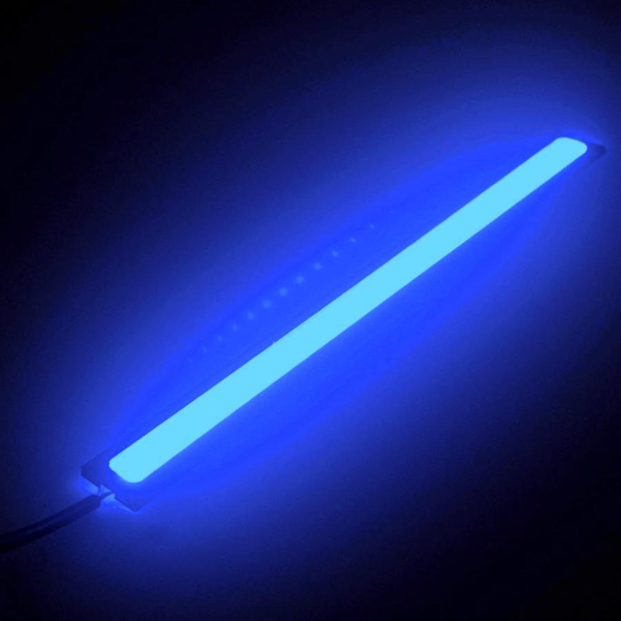 LED デイライト バー ライト 薄さ4mm ホワイト/ブルー/アイスブルー/アンバーDC12V 面発光 強力 全面発光 パネルラ イルミ COB 17cm｜various-goods｜12