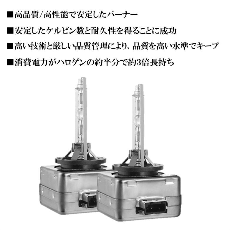 高輝度 超人気 純正交換用HIDバルブ D1S 35W 6000K/8000K 12V 石英ガラス バーナー 高品質 取付簡単 ヘッドライト｜various-goods｜03