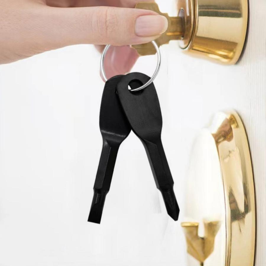 ミニドライバー ドライバーセット 工具 プラスドライバー マイナスドライバー キーホルダー 携帯用 持ち運び 軽量 コンパクト |  | 05