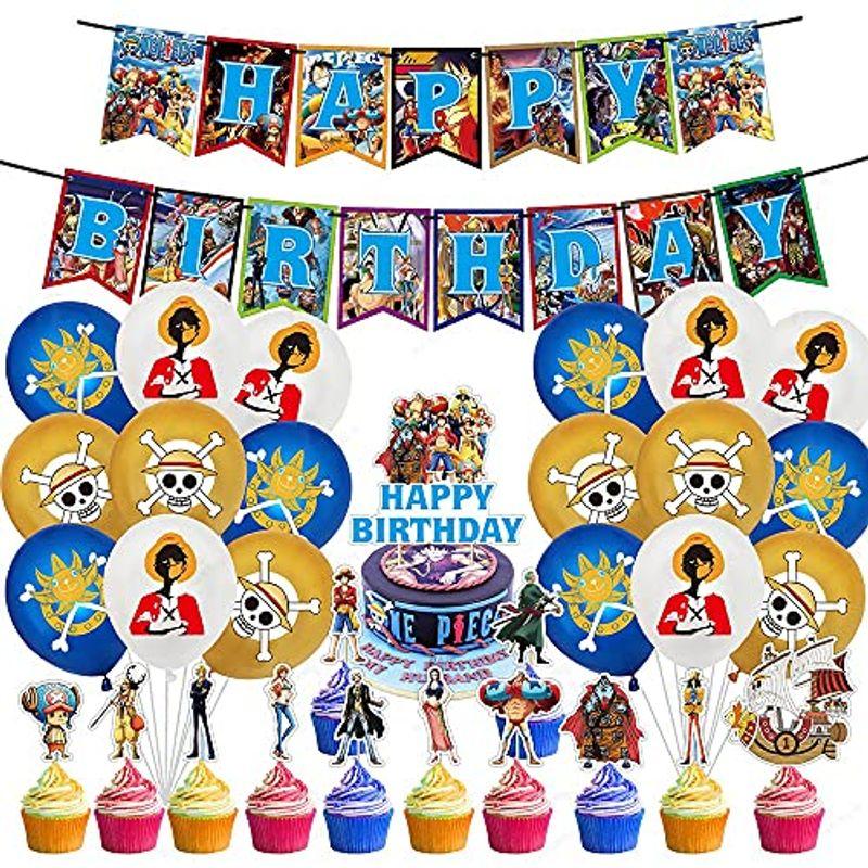 One Piece 誕生日 飾り付け パーティー セット ワンピース ルフィ アニメ キャラクター 面白い 3 可愛い 子供 男の子 女の子 Variousマート 通販 Yahoo ショッピング