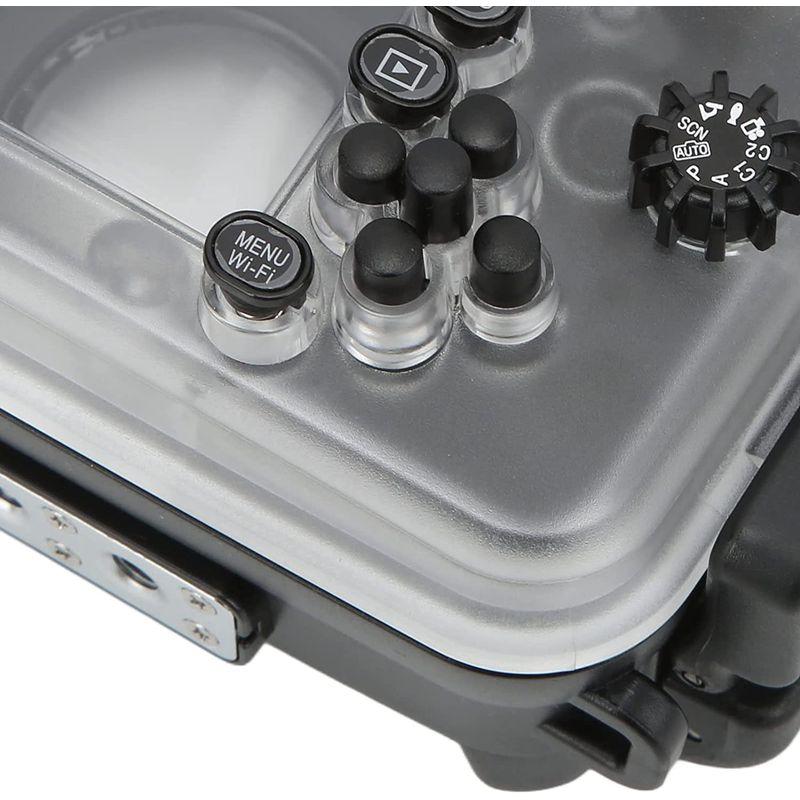 オリンパスTG-6用防水ハウジングケース、深さ60メートルの防水カメラ保護シェル水中カメラミラーレスカメラケースダイビングケース 6用防水ハウジングケース 深さ60メートルの防水カメラ保護シェル水中カメラミラーレスカメラケースダイビングケース