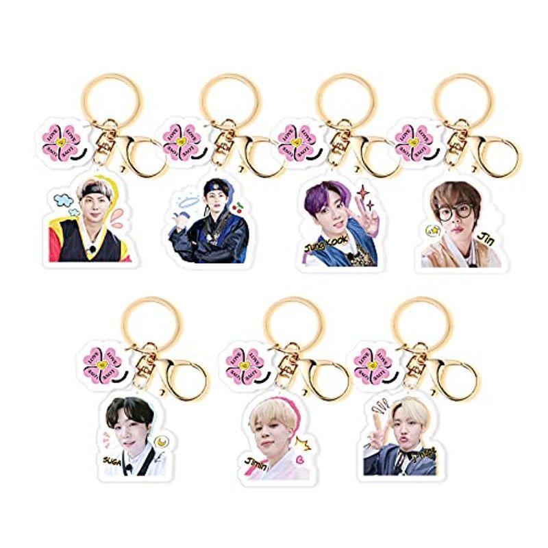 BTS 防弾少年団 キーホルダー Butter キーチェーン アイドルグループ キャラクター アクリルキーリング アクセサリー キャラクター