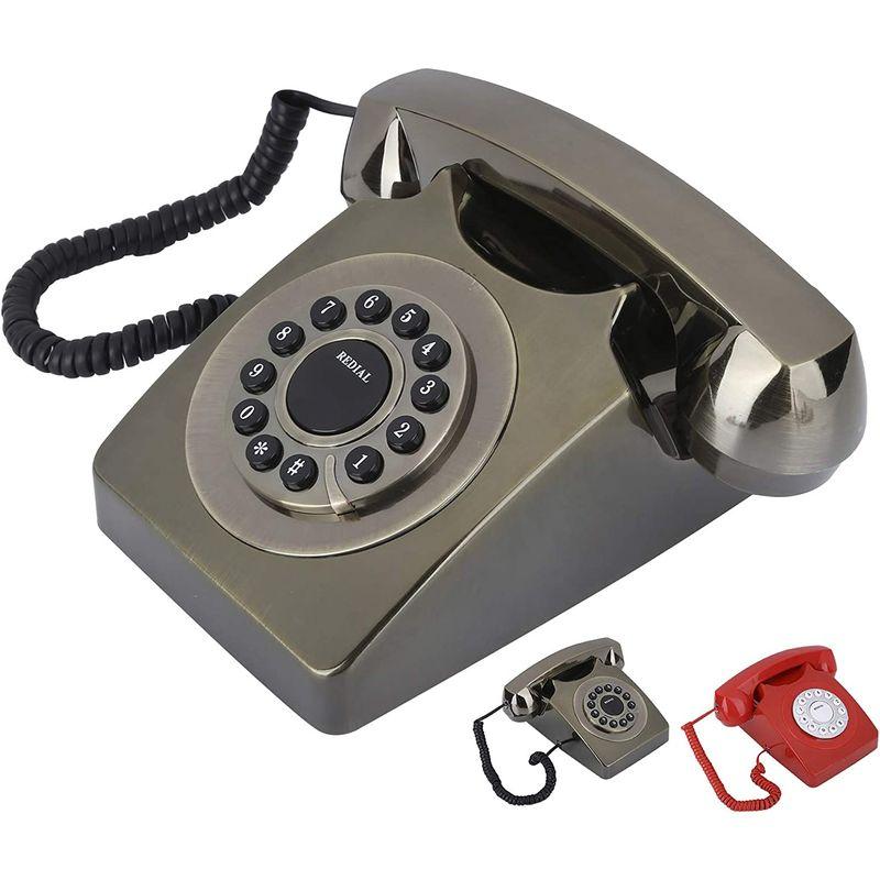 電話機 レトロ電話 固定電話 デザインテレホン 自宅電話 ダイヤル電話