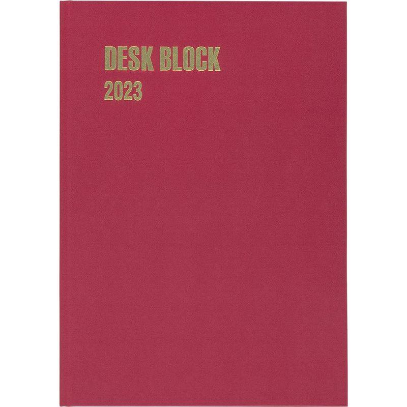 博文館新社 手帳 23年 マンスリー デスクブロック 18ヵ月 ルージュ No 5 22年 10月始まり バリオス東海1号店 通販 Yahoo ショッピング